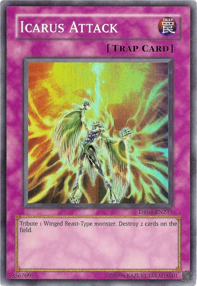 Dark Revelation Volume 4, Normal Trap, Super Rare, Trap, Unlimited Icarus Attack [DR04-EN235] Super Rare - Trading Card World