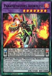 1st Edition, Blazing Vortex, Fire, Fusion/Pendulum/Effect Monster, Psychic, Super Rare Parametalfoes Azortless [BLVO-EN039] Super Rare - Trading Card World