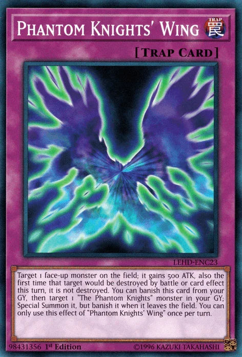 1st Edition, Common, Legendary Hero Decks, Normal Trap, Trap Phantom Knights' Wing [LEHD-ENC23] Common - Trading Card World
