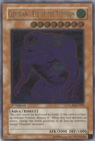 1st Edition, Aqua, Effect Monster, Gladiator's Assault, Ultimate Rare, Unlimited, Wind Cloudian - Eye of the Typhoon [GLAS-EN005] Ultimate Rare - Trading Card World