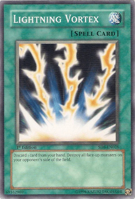 1st Edition, Common, Normal Spell, Spell, Structure Deck: Lord of the Storm, Unlimited Lightning Vortex [SD8-EN026] Common - Trading Card World