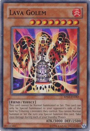 Effect Monster, Fiend, Fire, Retro Pack 2, Super Rare, Unlimited Lava Golem [RP02-EN082] Super Rare - Trading Card World