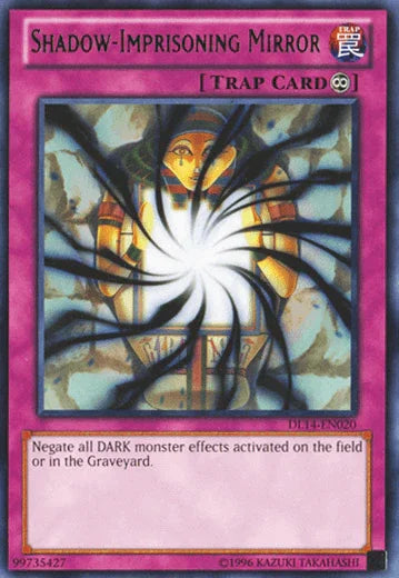 Continuous Trap, Duelist League Promo, Rare, Trap, Unlimited Shadow-Imprisoning Mirror (Green) [DL14-EN020] Rare - Trading Card World