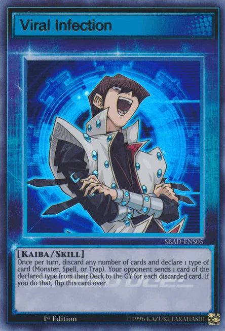 1st Edition, Kaiba, Skill, Speed Duel: Attack from the Deep, Ultra Rare Viral Infection [SBAD-ENS05] Ultra Rare - Trading Card World