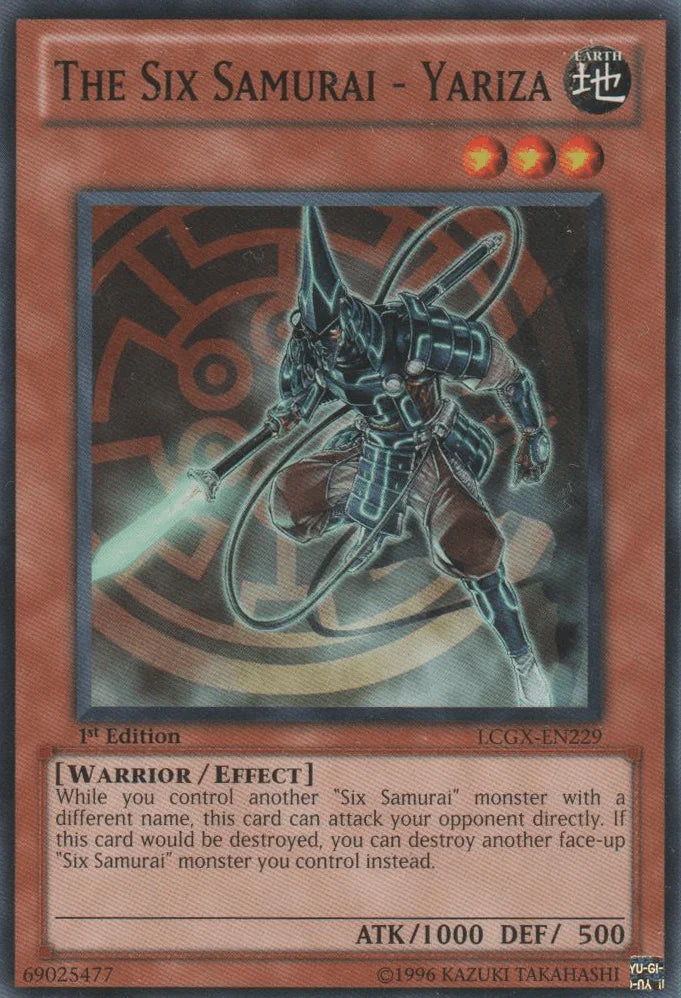 1st Edition, Common, Earth, Effect Monster, Legendary Collection 2, Unlimited, Warrior The Six Samurai - Yariza [LCGX-EN229] Common - Trading Card World