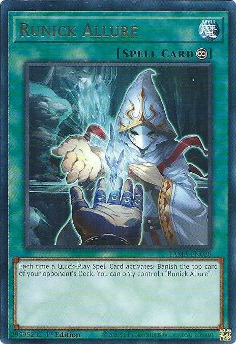 1st Edition, Continuous Spell, Rare, Spell, Tactical Masters Runick Allure [TAMA-EN028] Rare - Trading Card World