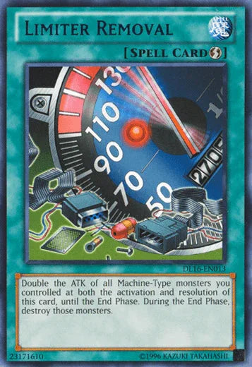Duelist League Promo, Quick Play Spell, Rare, Spell, Unlimited Limiter Removal (Blue) [DL16-EN013] Rare - Trading Card World