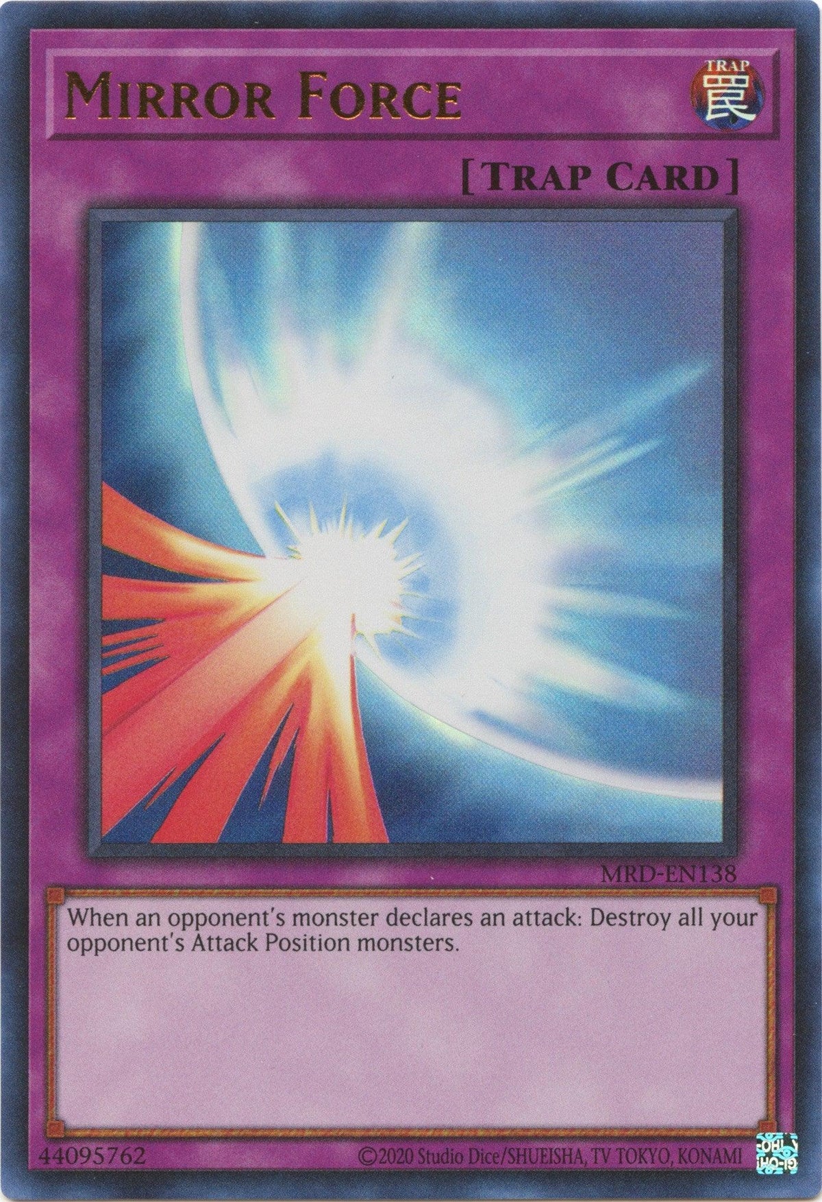 Metal Raiders (25th Anniversary Edition), Normal Trap, Trap, Ultra Rare, Unlimited Mirror Force (25th Anniversary) [MRD-EN138] Ultra Rare - Trading Card World