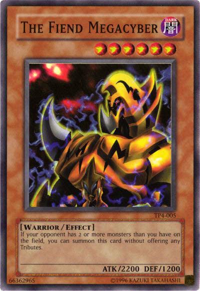 Dark, Effect Monster, Super Rare, Tournament Pack 4, Unlimited, Warrior The Fiend Megacyber [TP4-005] Super Rare - Trading Card World