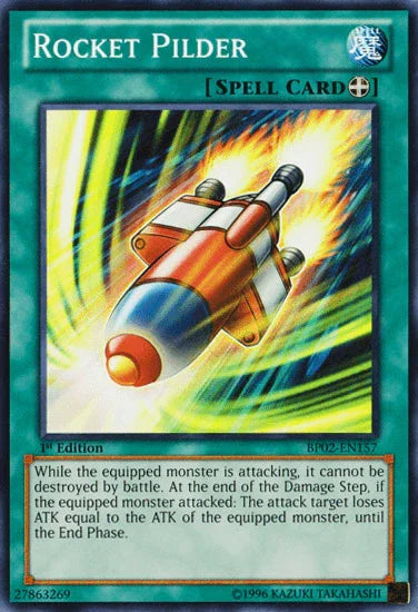 1st Edition, Battle Pack 2: War of the Giants, Equip Spell, Mosaic Rare, Spell, Unlimited Rocket Pilder [BP02-EN157] Mosaic Rare - Trading Card World