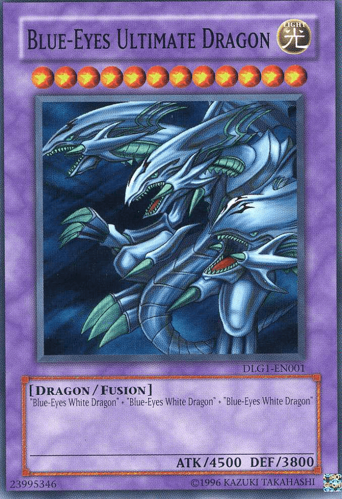 Dark Legends, Dragon, Fusion Monster, Light, Super Rare, Unlimited Blue-Eyes Ultimate Dragon [DLG1-EN001] Super Rare - Trading Card World