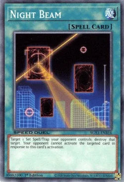 1st Edition, Common, Normal Spell, Speed Duel GX: Duel Academy Box, Spell Night Beam [SGX1-ENB16] Common - Trading Card World