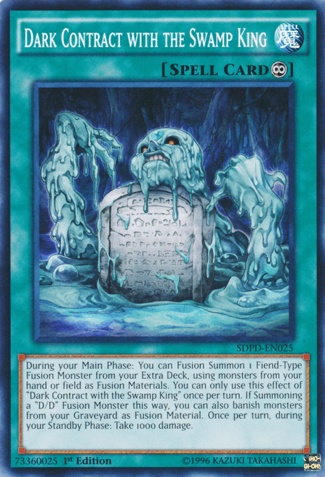 1st Edition, Common, Continuous Spell, Spell, Structure Deck: Pendulum Domination Dark Contract with the Swamp King [SDPD-EN025] Common - Trading Card World