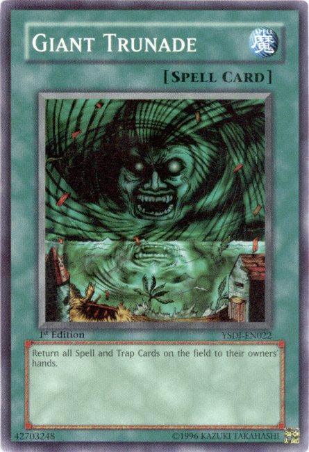 1st Edition, Common, Normal Spell, Spell, Starter Deck: Jaden Yuki, Unlimited Giant Trunade [YSDJ-EN022] Common - Trading Card World