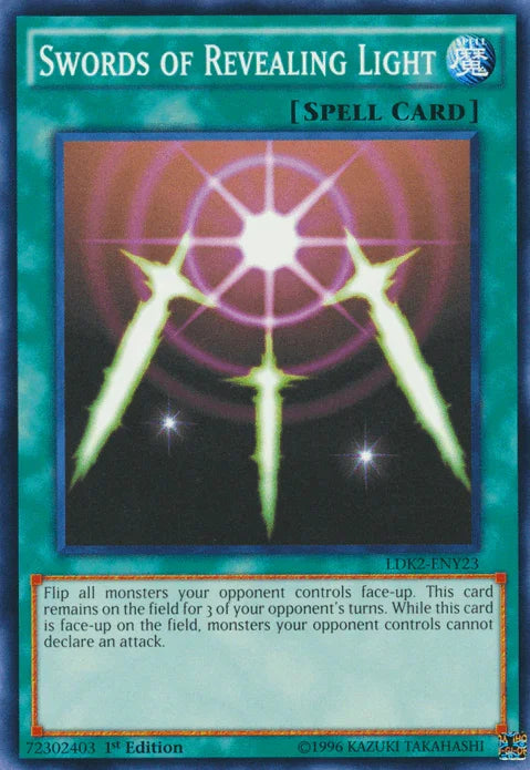 1st Edition, Common, Legendary Decks II, Normal Spell, Spell, Unlimited Swords of Revealing Light [LDK2-ENY23] Common - Trading Card World