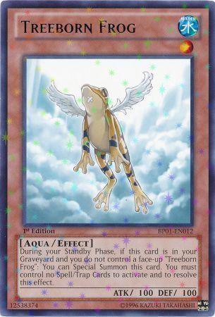 1st Edition, Aqua, Battle Pack: Epic Dawn, Effect Monster, Starfoil Rare, Unlimited, Water Treeborn Frog [BP01-EN012] Starfoil Rare - Trading Card World