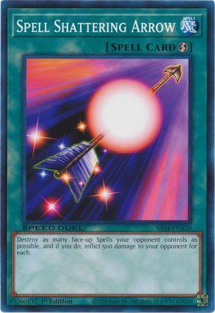 1st Edition, Common, Quick Play Spell, Speed Duel: Match of the Millennium, Spell Spell Shattering Arrow [SS04-ENA20] Common - Trading Card World