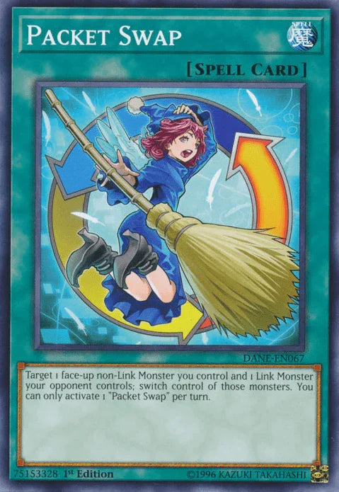 1st Edition, Common, Dark Neostorm, Normal Spell, Spell, Unlimited Packet Swap [DANE-EN067] Common - Trading Card World
