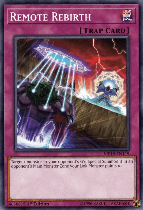 1st Edition, 2018 Mega-Tins Mega Pack, Common, Normal Trap, Trap Remote Rebirth [MP18-EN149] Common - Trading Card World