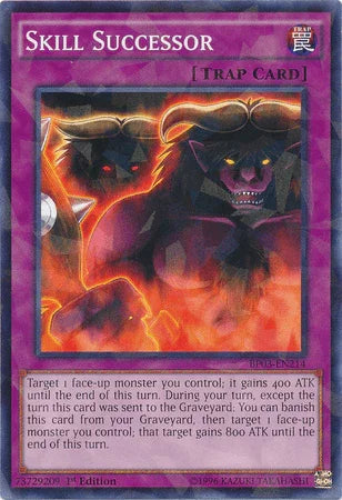 1st Edition, Battle Pack 3: Monster League, Normal Trap, Shatterfoil Rare, Trap Skill Successor [BP03-EN214] Shatterfoil Rare - Trading Card World
