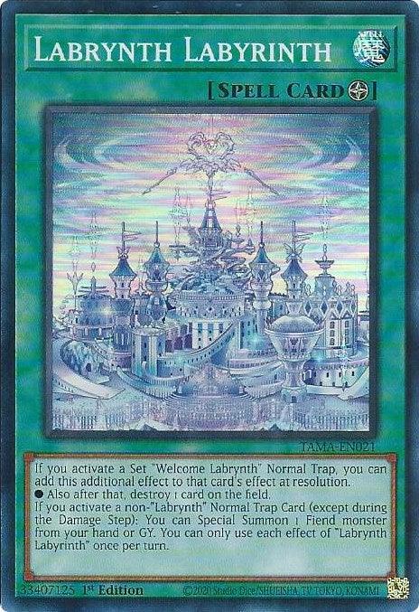 1st Edition, Field Spell, Spell, Super Rare, Tactical Masters Labrynth Labyrinth [TAMA-EN021] Super Rare - Trading Card World