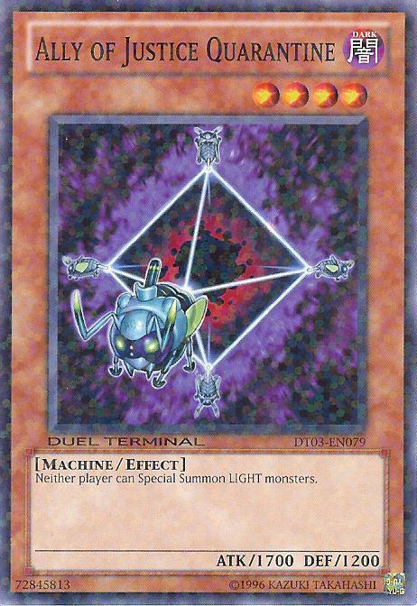 Common, Dark, Duel Terminal 3, Effect Monster, Limited, Machine Ally of Justice Quarantine [DT03-EN079] Common - Trading Card World