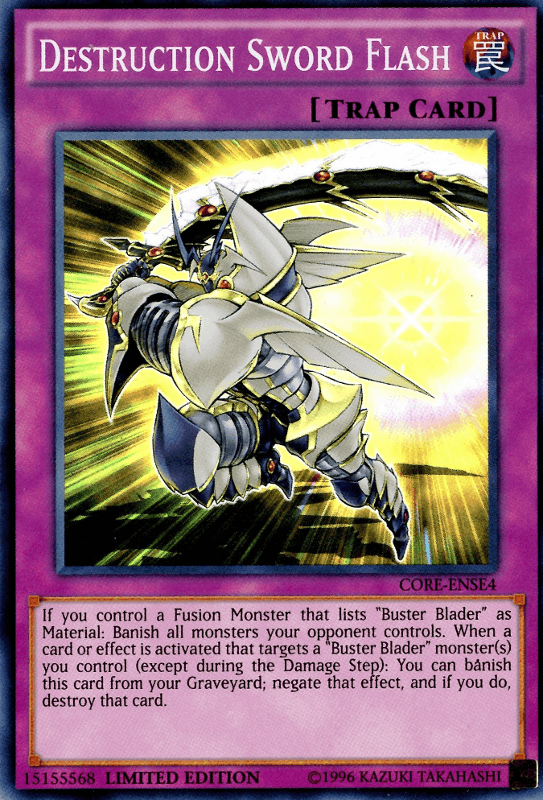 Clash of Rebellions: Special Edition, Limited, Normal Trap, Super Rare, Trap Destruction Sword Flash [CORE-ENSE4] Super Rare - Trading Card World