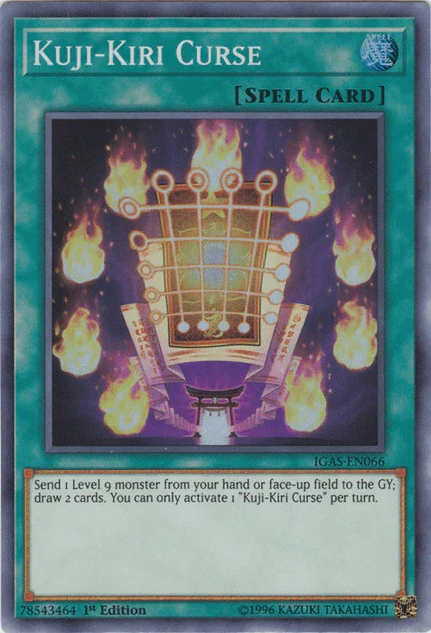 1st Edition, Ignition Assault, Normal Spell, Spell, Super Rare, Unlimited Kuji-Kiri Curse [IGAS-EN066] Super Rare - Trading Card World