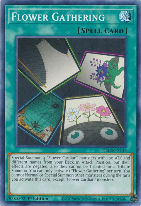1st Edition, Common, Dragons of Legend: The Complete Series, Normal Spell, Spell Flower Gathering [DLCS-EN136] Common - Trading Card World