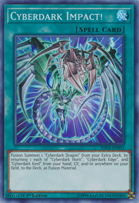 1st Edition, Normal Spell, Shadows in Valhalla, Spell, Super Rare Cyberdark Impact! [SHVA-EN053] Super Rare - Trading Card World