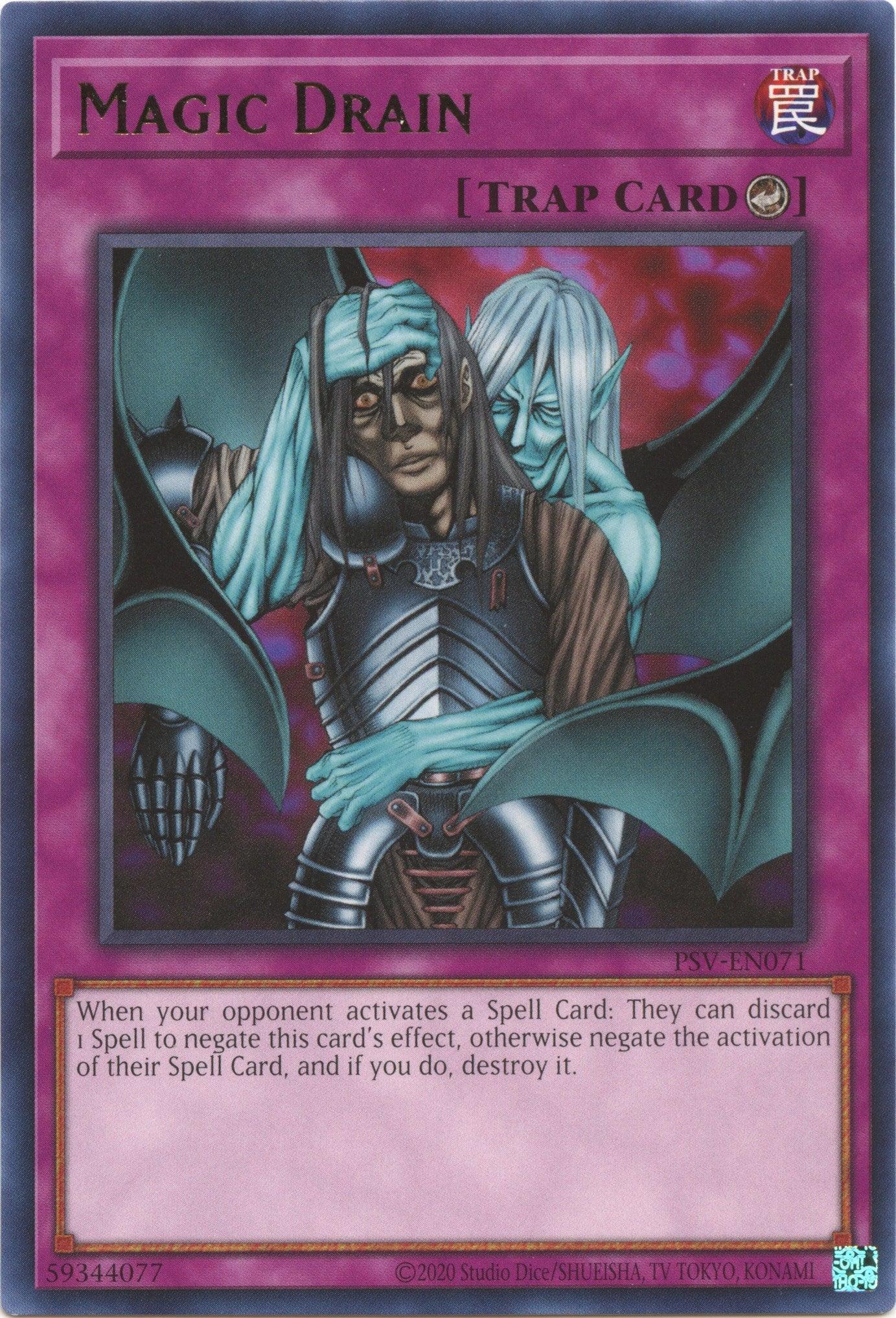 Counter Trap, Pharaoh's Servant (25th Anniversary Edition), Rare, Trap, Unlimited Magic Drain (25th Anniversary) [PSV-EN071] Rare - Trading Card World