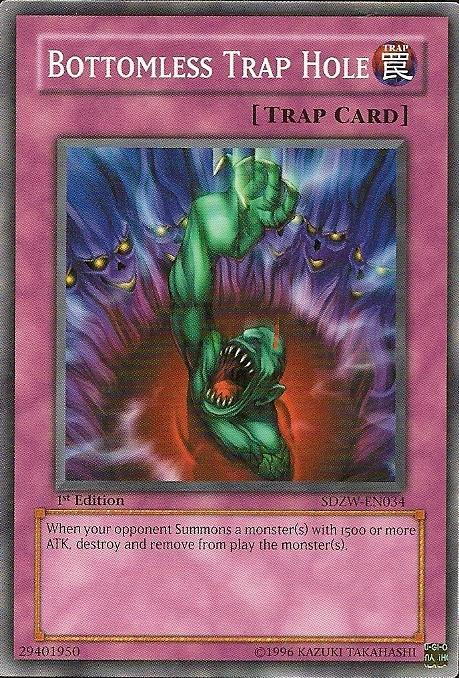 1st Edition, Common, Normal Trap, Structure Deck: Zombie World, Trap Bottomless Trap Hole [SDZW-EN034] Common - Trading Card World
