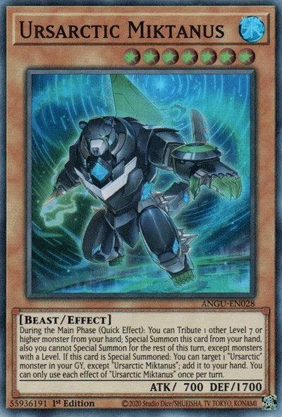 1st Edition, Ancient Guardians, Beast, Effect Monster, Super Rare, Water Ursarctic Miktanus (Super Rare) [ANGU-EN028] Super Rare - Trading Card World