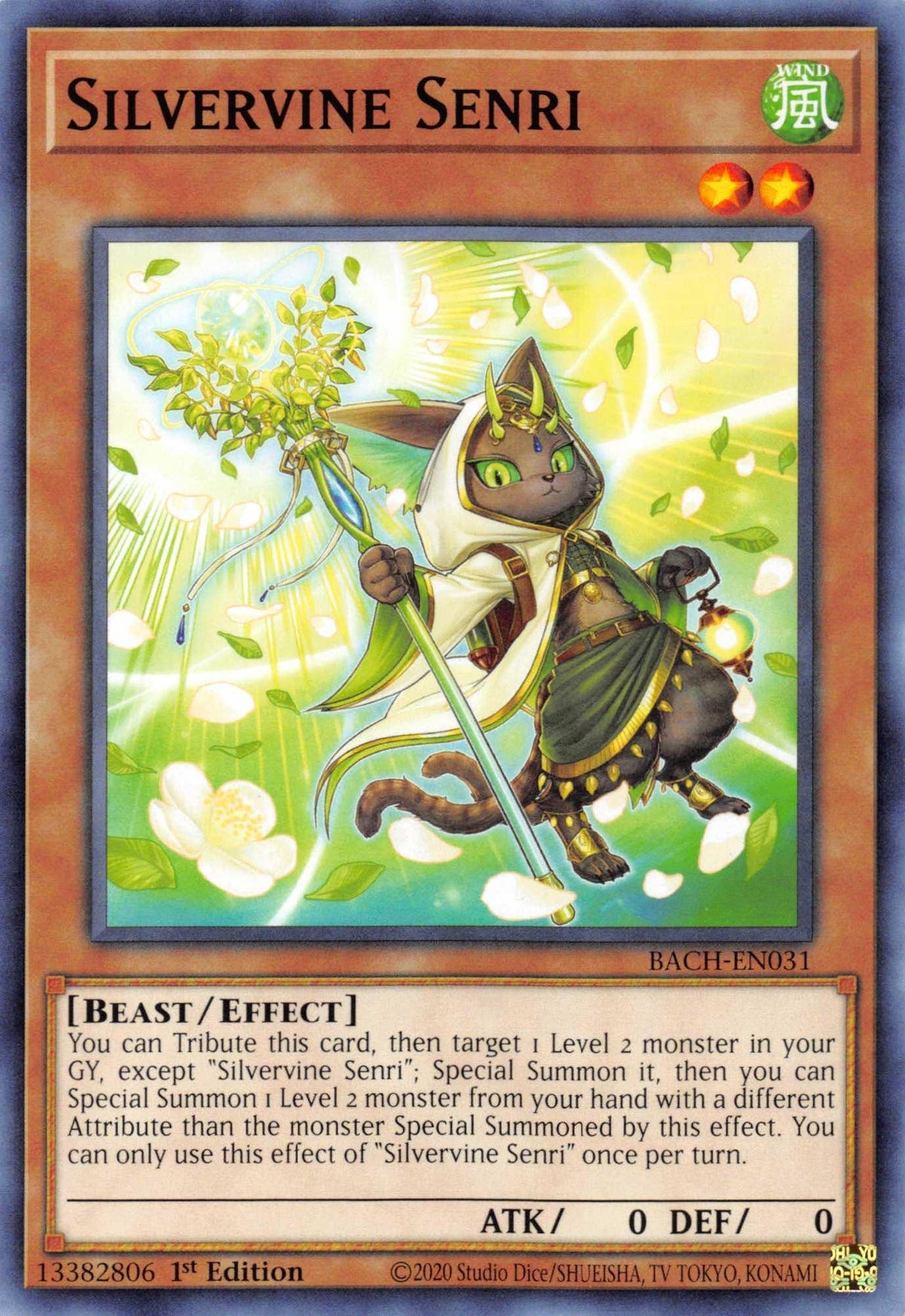 1st Edition, Battle of Chaos, Beast, Common, Effect Monster, Wind Silvervine Senri [BACH-EN031] Common - Trading Card World