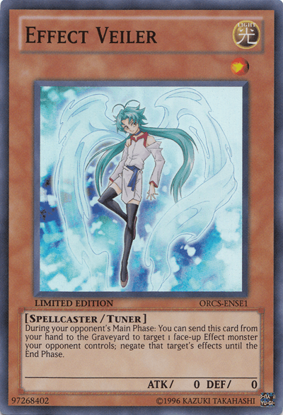 Light, Limited, Order of Chaos SE, Spellcaster, Super Rare, Tuner Monster Effect Veiler [ORCS-ENSE1] Super Rare - Trading Card World