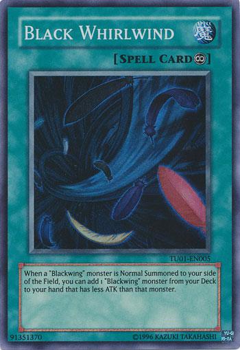 Continuous Spell, Spell, Super Rare, Turbo Pack Booster One Pack, Unlimited Black Whirlwind [TU01-EN005] Super Rare - Trading Card World