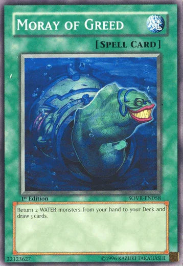 1st Edition, Common, Normal Spell, Spell, Stardust Overdrive, Unlimited Moray of Greed [SOVR-EN058] Common - Trading Card World