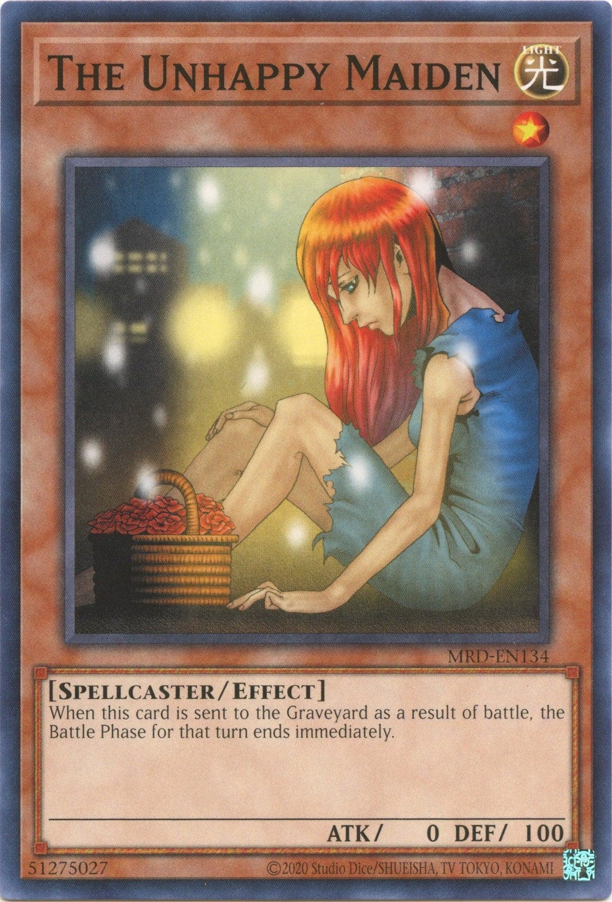 Effect Monster, Light, Metal Raiders (25th Anniversary Edition), Short Print, Spellcaster, Unlimited The Unhappy Maiden (25th Anniversary) [MRD-EN134] Short Print - Trading Card World