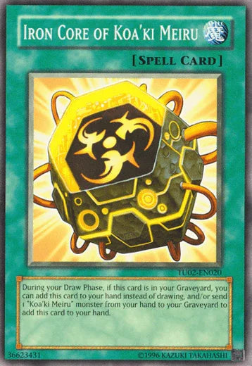Common, Normal Spell, Spell, Turbo Pack: Booster Two, Unlimited Iron Core of Koa'ki Meiru [TU02-EN020] Common - Trading Card World