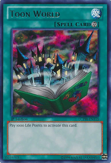1st Edition, Continuous Spell, Legendary Collection 3: Yugi's World, Rare, Spell, Unlimited Toon World [LCYW-EN115] Rare - Trading Card World