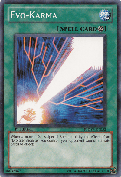 1st Edition, Common, Continuous Spell, Photon Shockwave, Spell, Unlimited Evo-Karma [PHSW-EN053] Common - Trading Card World