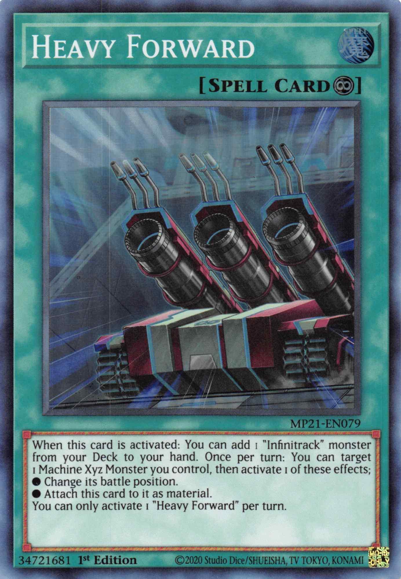 1st Edition, 2021 Tin of Ancient Battles, Continuous Spell, Spell, Super Rare Heavy Forward [MP21-EN079] Super Rare - Trading Card World