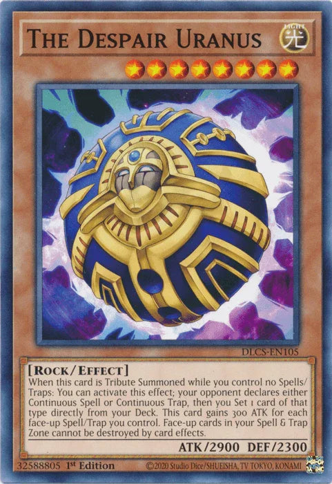 1st Edition, Common, Dragons of Legend: The Complete Series, Effect Monster, Light, Rock The Despair Uranus [DLCS-EN105] Common - Trading Card World