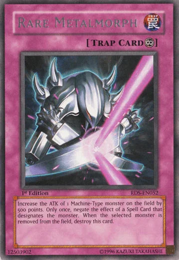 1st Edition, Continuous Trap, Rare, Rise of Destiny, Trap, Unlimited Rare Metalmorph [RDS-EN052] Rare - Trading Card World