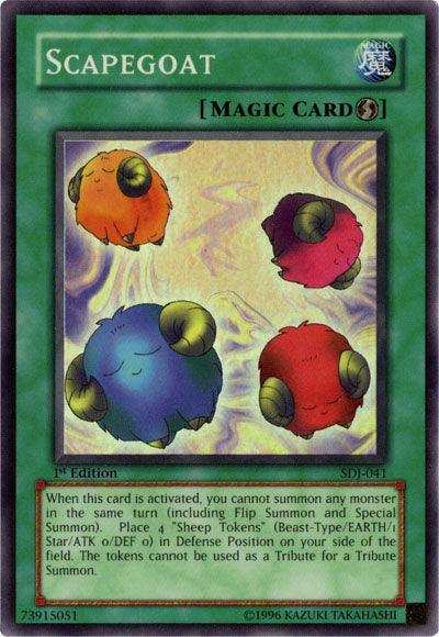 1st Edition, Quick Play Spell, Spell, Starter Deck: Joey, Super Rare, Unlimited Scapegoat [SDJ-041] Super Rare - Trading Card World