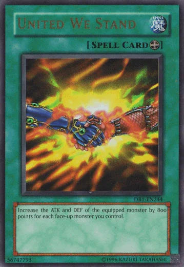Dark Beginning 1, Equip Spell, Spell, Ultra Rare, Unlimited United We Stand [DB1-EN244] Ultra Rare - Trading Card World