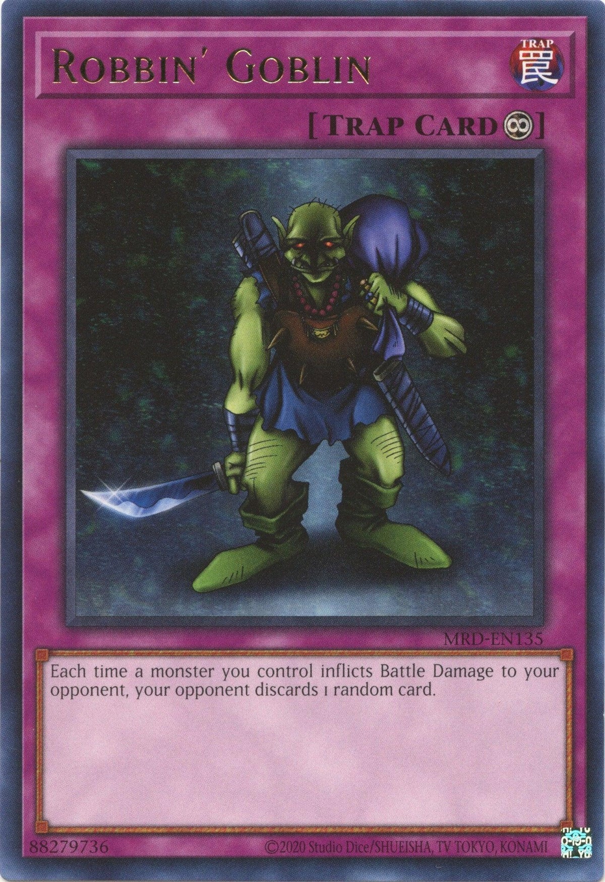 Continuous Trap, Metal Raiders (25th Anniversary Edition), Rare, Trap, Unlimited Robbin' Goblin (25th Anniversary) [MRD-EN135] Rare - Trading Card World
