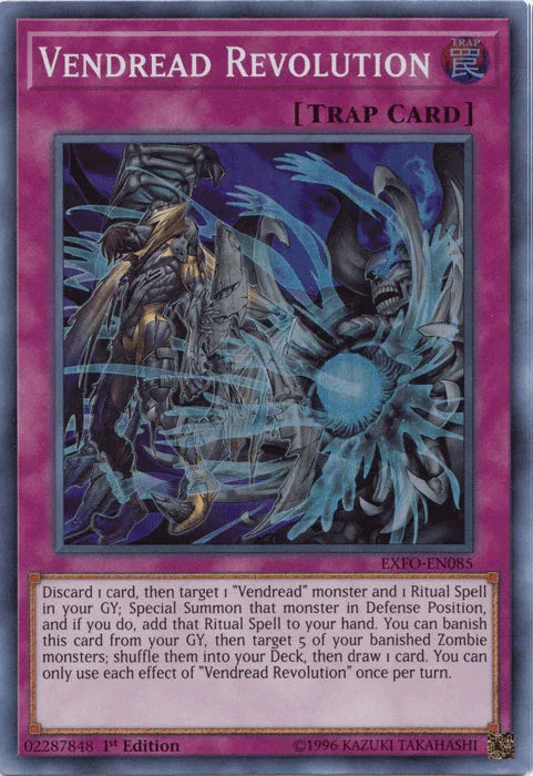 1st Edition, Extreme Force, Normal Trap, Super Rare, Trap, Unlimited Vendread Revolution [EXFO-EN085] Super Rare - Trading Card World