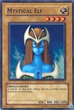 Light, Normal Monster, Spellcaster, Super Rare, The Legend of Blue Eyes White Dragon, Unlimited Mystical Elf [LOB-EN062] Super Rare - Trading Card World