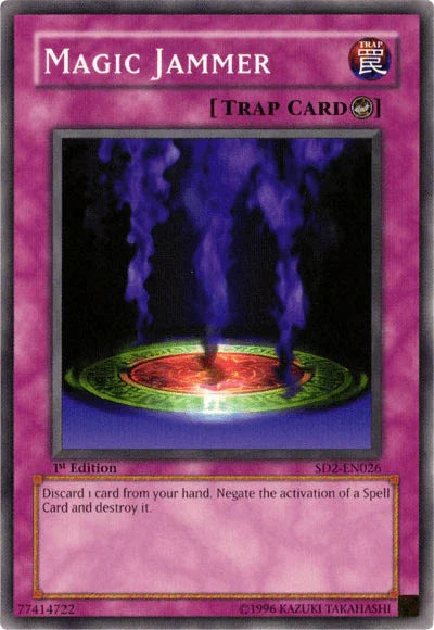 1st Edition, Common, Counter Trap, Structure Deck: Zombie Madness, Trap, Unlimited Magic Jammer [SD2-EN026] Common - Trading Card World